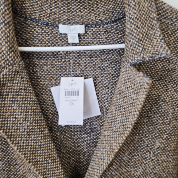 NWT J Jill Stretch Tweed Jacket - Picture 2 of 4